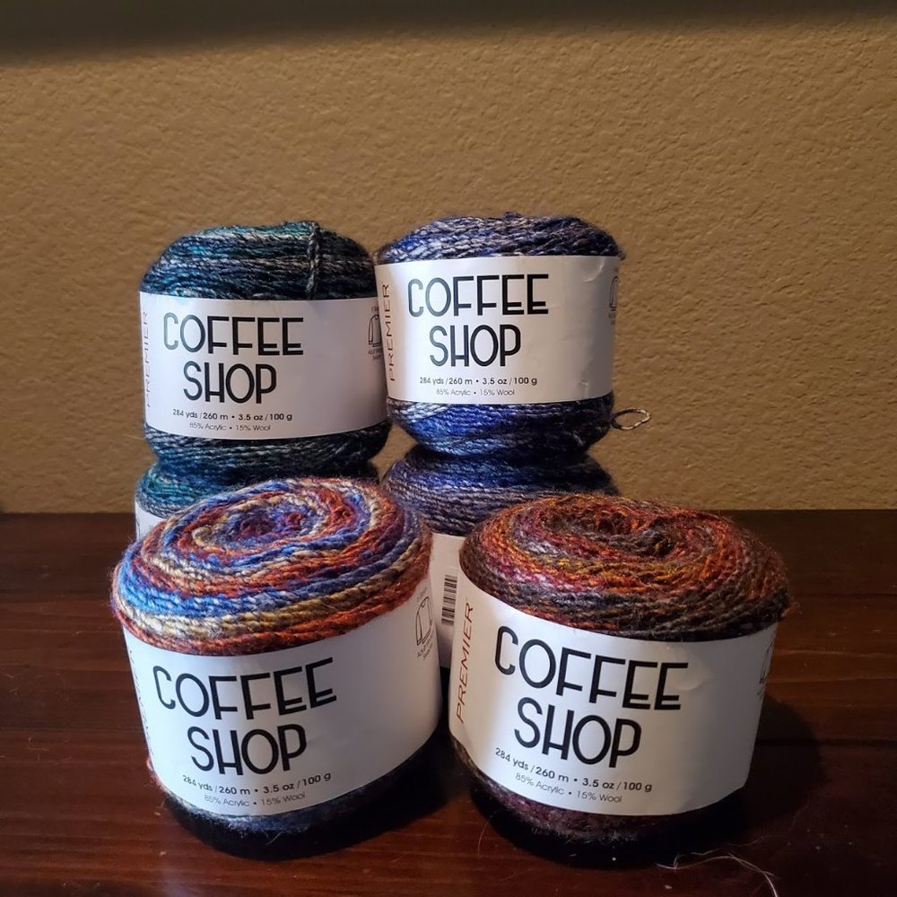 Premier Coffee Shop Yarn Lot of 6